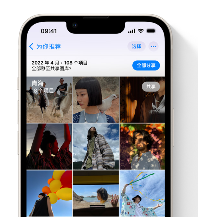 金乡苹果维修网点分享在 iPhone 上使用共享图库 