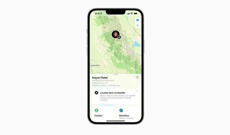 金乡苹果14维修分享iPhone14系列中 FindMy功能通过卫星分享位置方法教程 